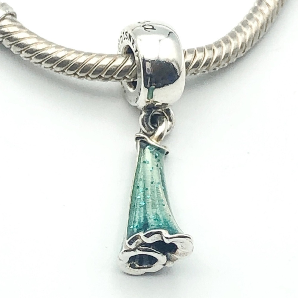 Pandora DISNEY Princess Elsa Dress Frozen Disney Dangle Charm 
925 ALE